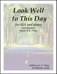 Look Well to This Day SSA choral sheet music cover